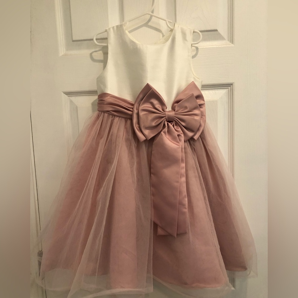Mauve and Cream Rare Editions dress.